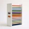 Organiseur de rangement aux lignes épurées, coloris blanc