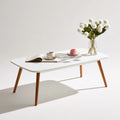Table basse en bois, coloris blanc